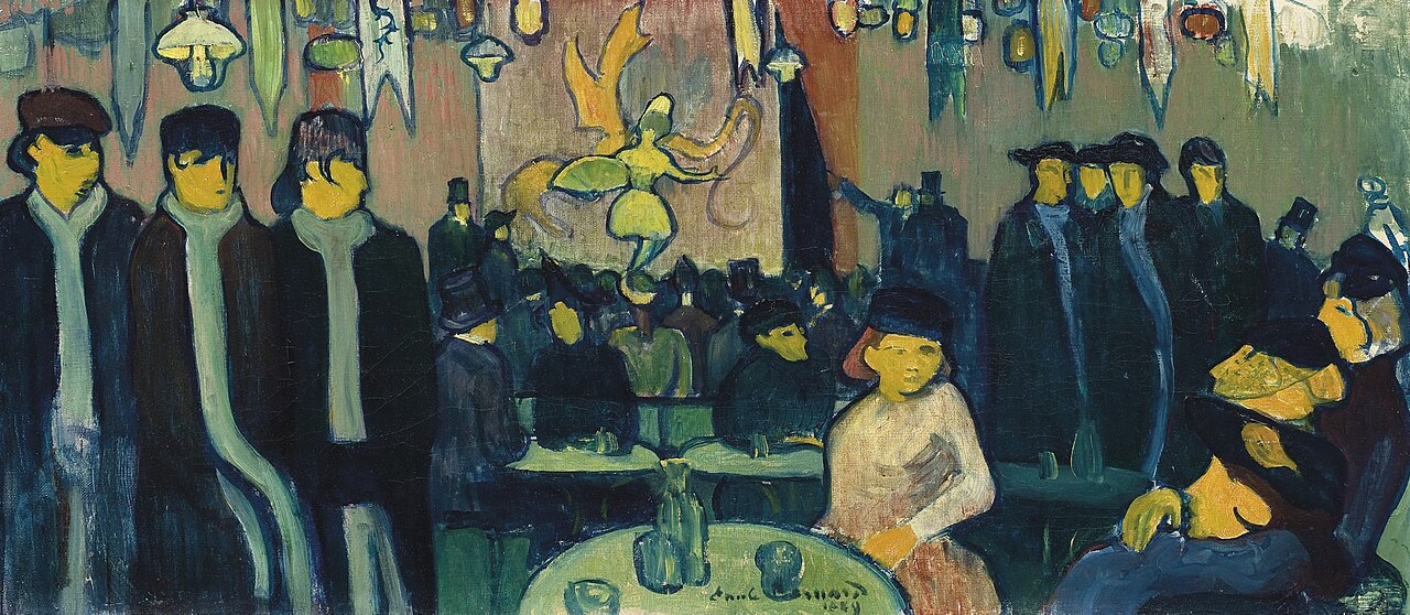 Peinture d'un cabaret de la fin du XIXe siècle